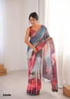 Vivaara By Mahotsav Chinon Designer Digital Printed Mirror Cut Work Saree Online Wholesale